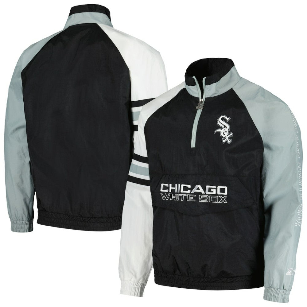 Chicago White Sox Starter Elite Raglan Half-Zip Jacket - MLB