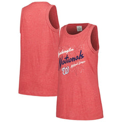 Washington Nationals Soft as a Grape Women's Gauze High Neck Tank Top - MLB