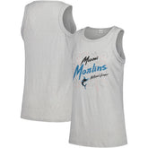 Miami Marlins Soft as a Grape Women's Gauze High Neck Tank Top - MLB