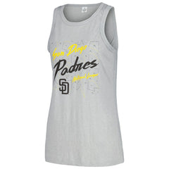 San Diego Padres Soft as a Grape Women's Gauze High Neck Tank Top - MLB