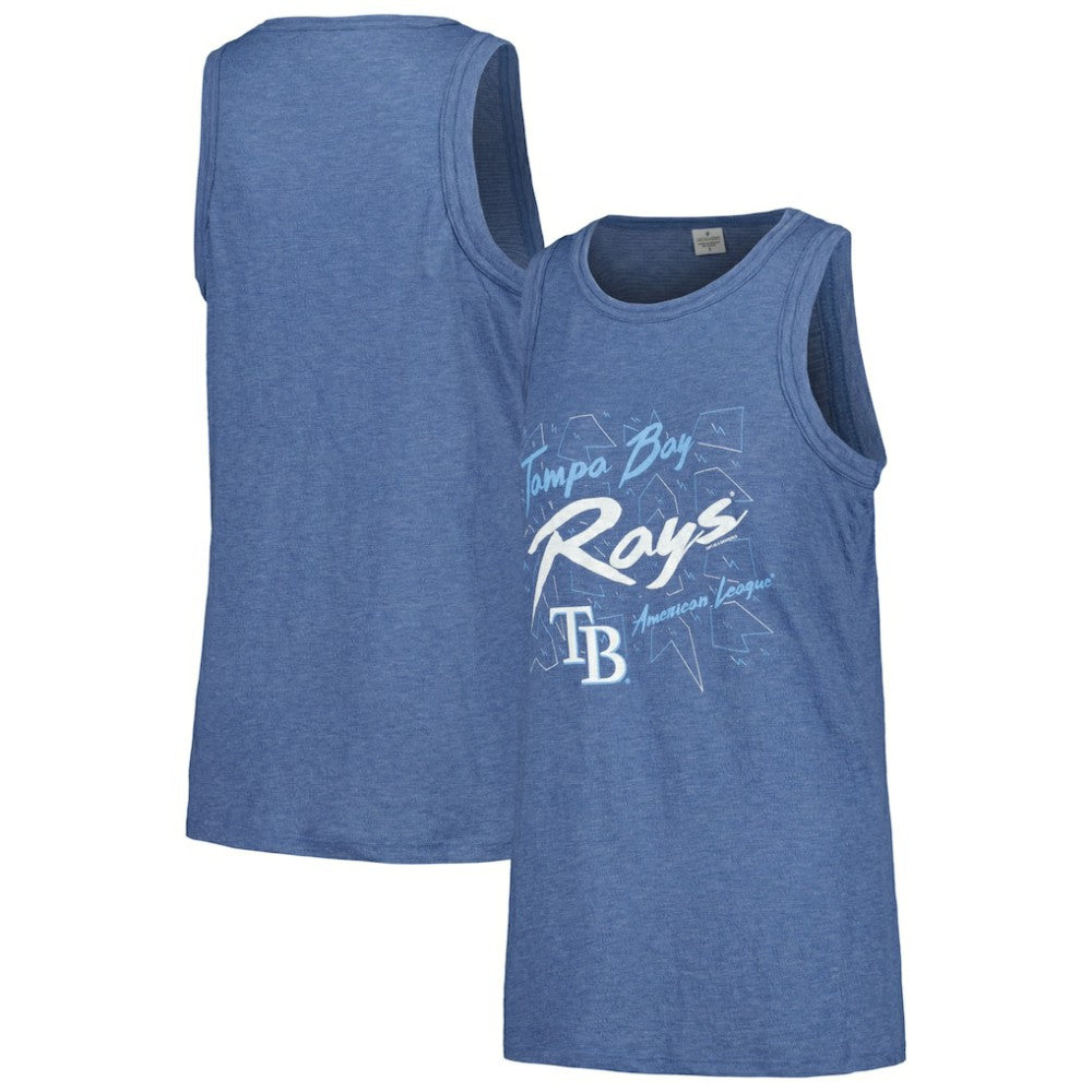 Tampa Bay Rays Soft as a Grape Women's Gauze High Neck Tank Top - MLB