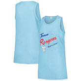 Texas Rangers Soft as a Grape Women's Gauze High Neck Tank Top - MLB