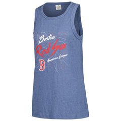 Boston Red Sox Soft as a Grape Women's Gauze High Neck Tank Top - MLB