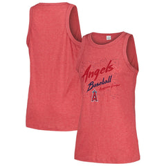 Los Angeles Angels Soft as a Grape Women's Gauze High Neck Tank Top - MLB