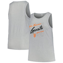 San Francisco Giants Soft as a Grape Women's Plus Size Curvy High Neck Tri-Blend Tank Top - MLB