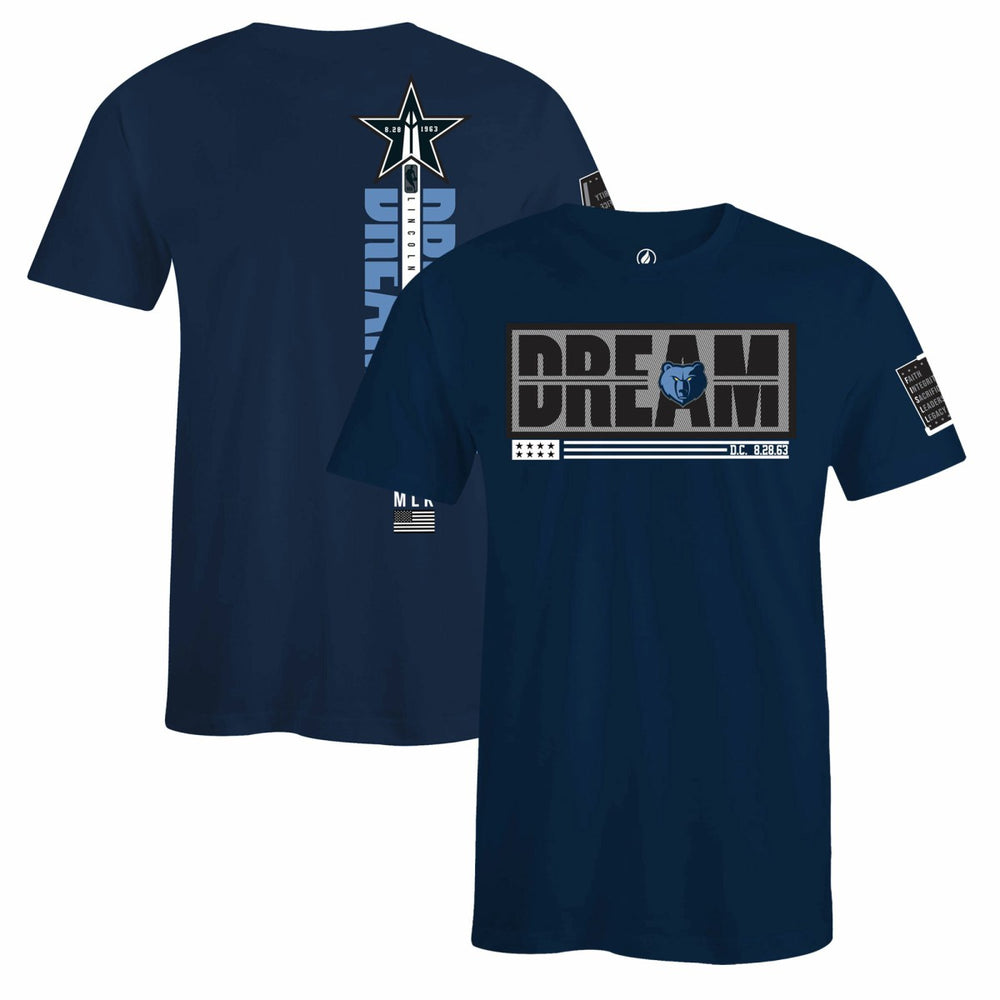 Memphis Grizzlies FISLL x Black History Collection Unisex T-Shirt - Navy - NBA
