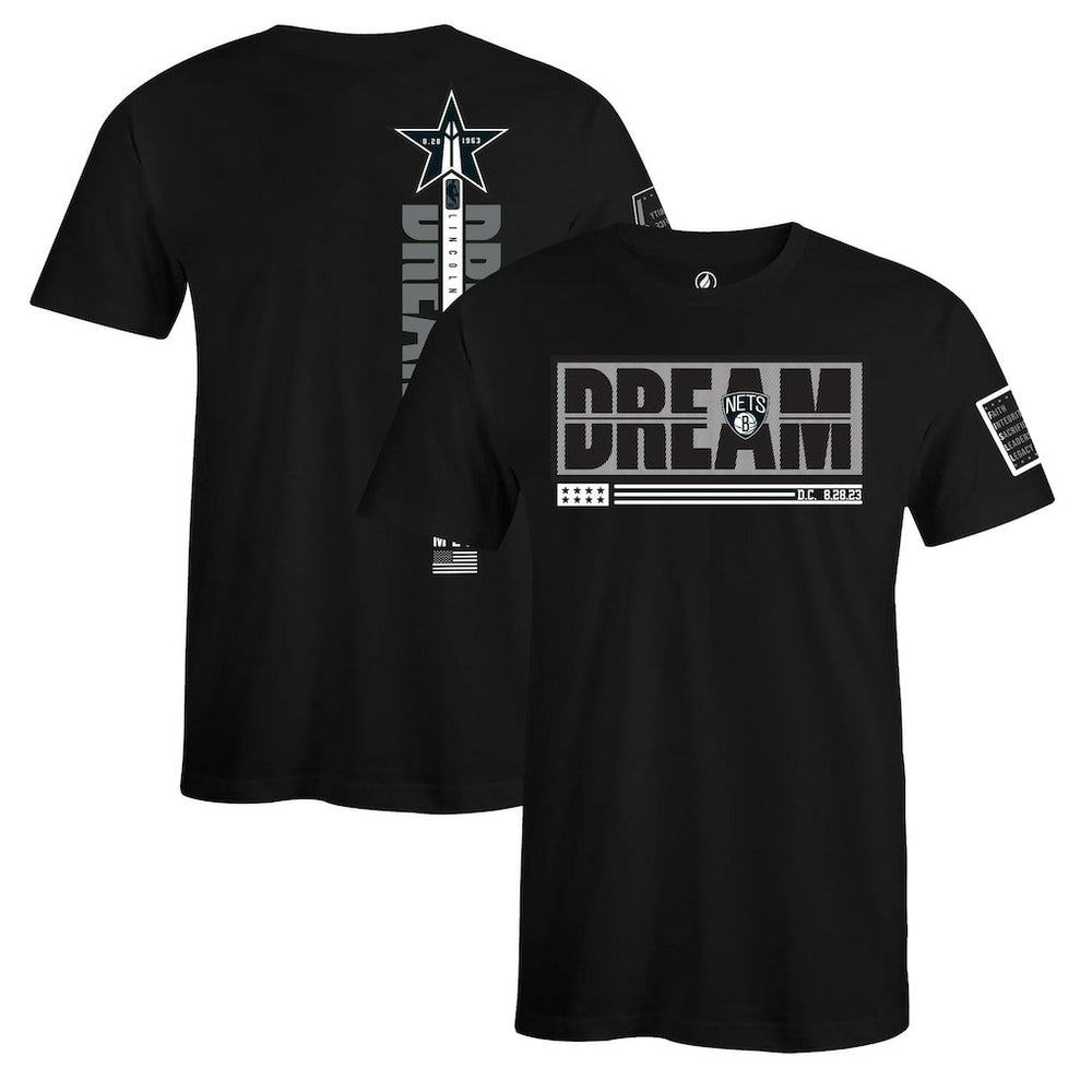 Brooklyn Nets FISLL x Black History Collection Unisex T-Shirt - Black - NBA