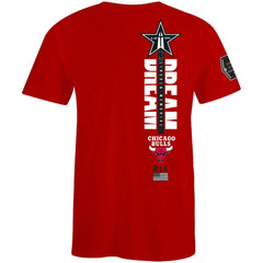 Chicago Bulls FISLL x Black History Collection Unisex T-Shirt - Red - NBA