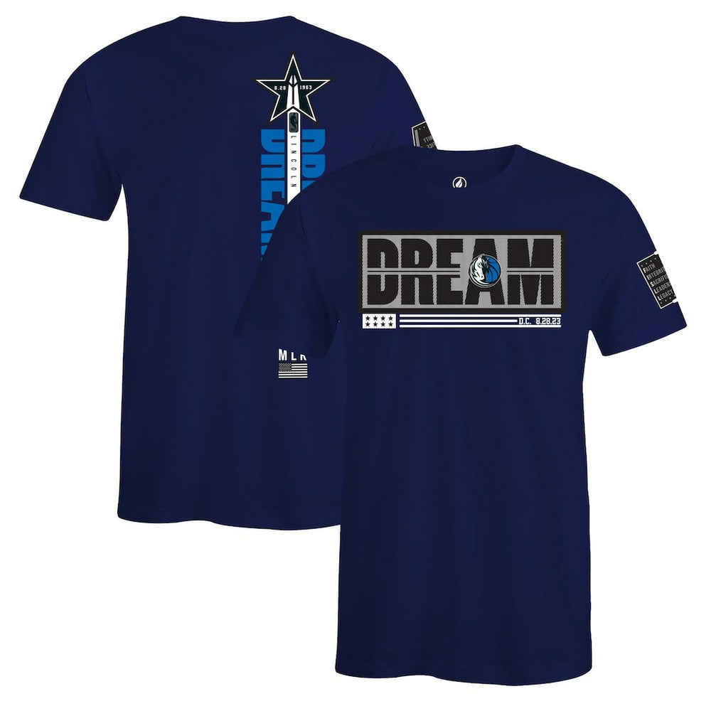 Dallas Mavericks FISLL x Black History Collection Unisex T-Shirt - Royal - NBA