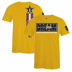 Los Angeles Lakers FISLL x Black History Collection Unisex T-Shirt - Gold - NBA