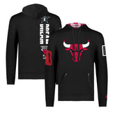 Chicago Bulls FISLL x Black History Collection Unisex Pullover Hoodie - Black - NBA