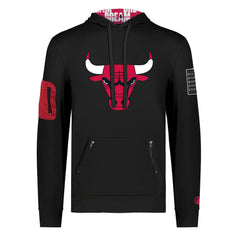 Chicago Bulls FISLL x Black History Collection Unisex Pullover Hoodie - Black - NBA