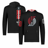 Portland Trail Blazers FISLL x Black History Collection Unisex Pullover Hoodie - Black - NBA
