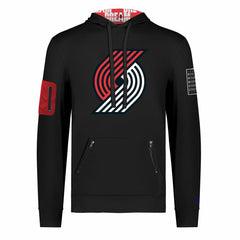 Portland Trail Blazers FISLL x Black History Collection Unisex Pullover Hoodie - Black - NBA