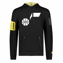 Utah Jazz FISLL x Black History Collection Unisex Pullover Hoodie - Black - NBA