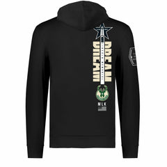 Milwaukee Bucks FISLL x Black History Collection Unisex Pullover Hoodie - Black - NBA