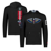 New Orleans Pelicans FISLL x Black History Collection Unisex Pullover Hoodie - Black - NBA