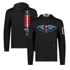 New Orleans Pelicans FISLL x Black History Collection Unisex Pullover Hoodie - Black - NBA