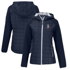 Seattle Mariners Cutter & Buck Women's Americana Rainier Primaloft Eco Raglan Full-Zip Hybrid Jacket - MLB