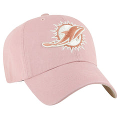 Miami Dolphins '47 Women's Ballpark Cheer Dusty Rose Clean Up Adjustable Hat Pink | 47 brand