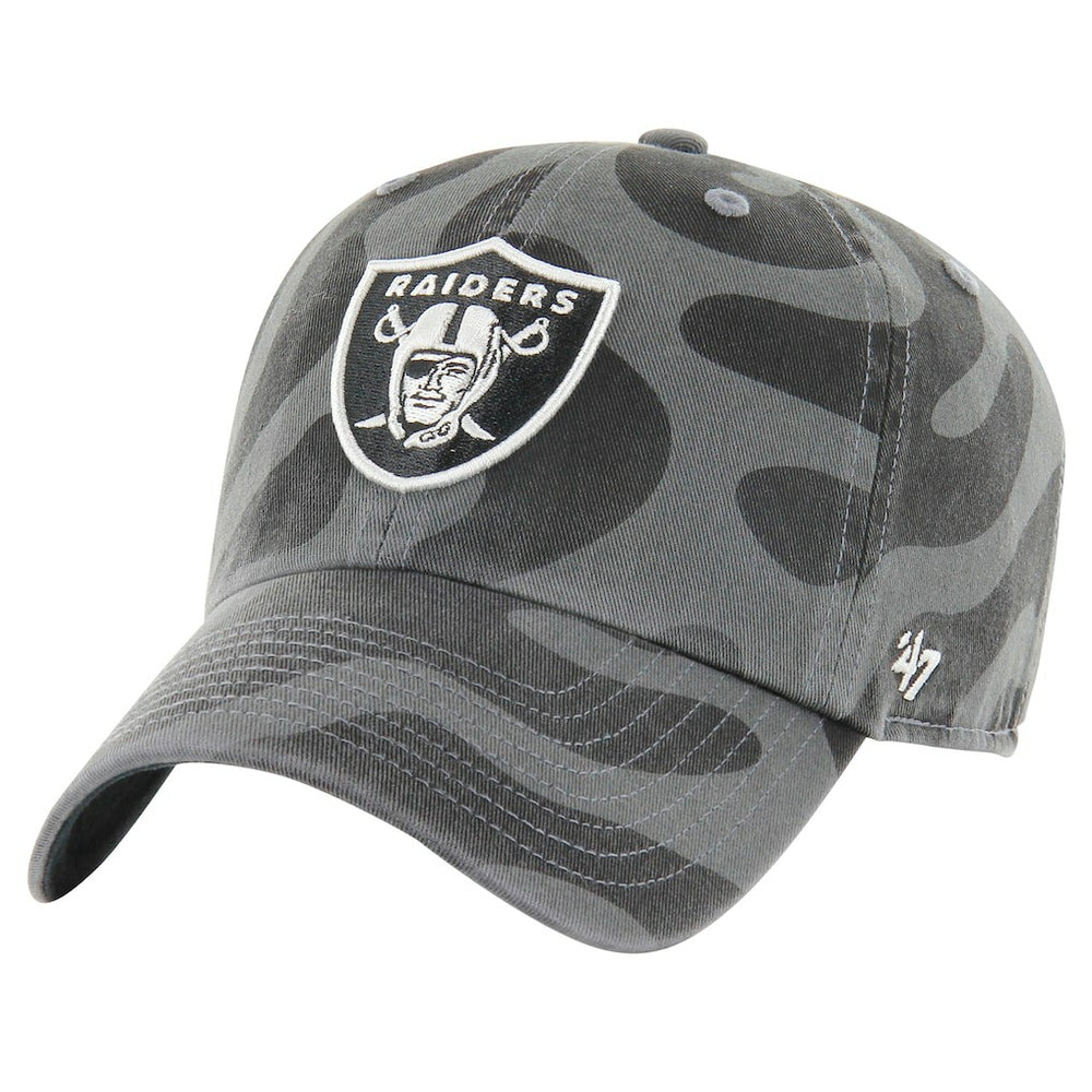 Las Vegas Raiders '47 Women's Freeform Clean Up Adjustable Hat Charcoal | 47 brand