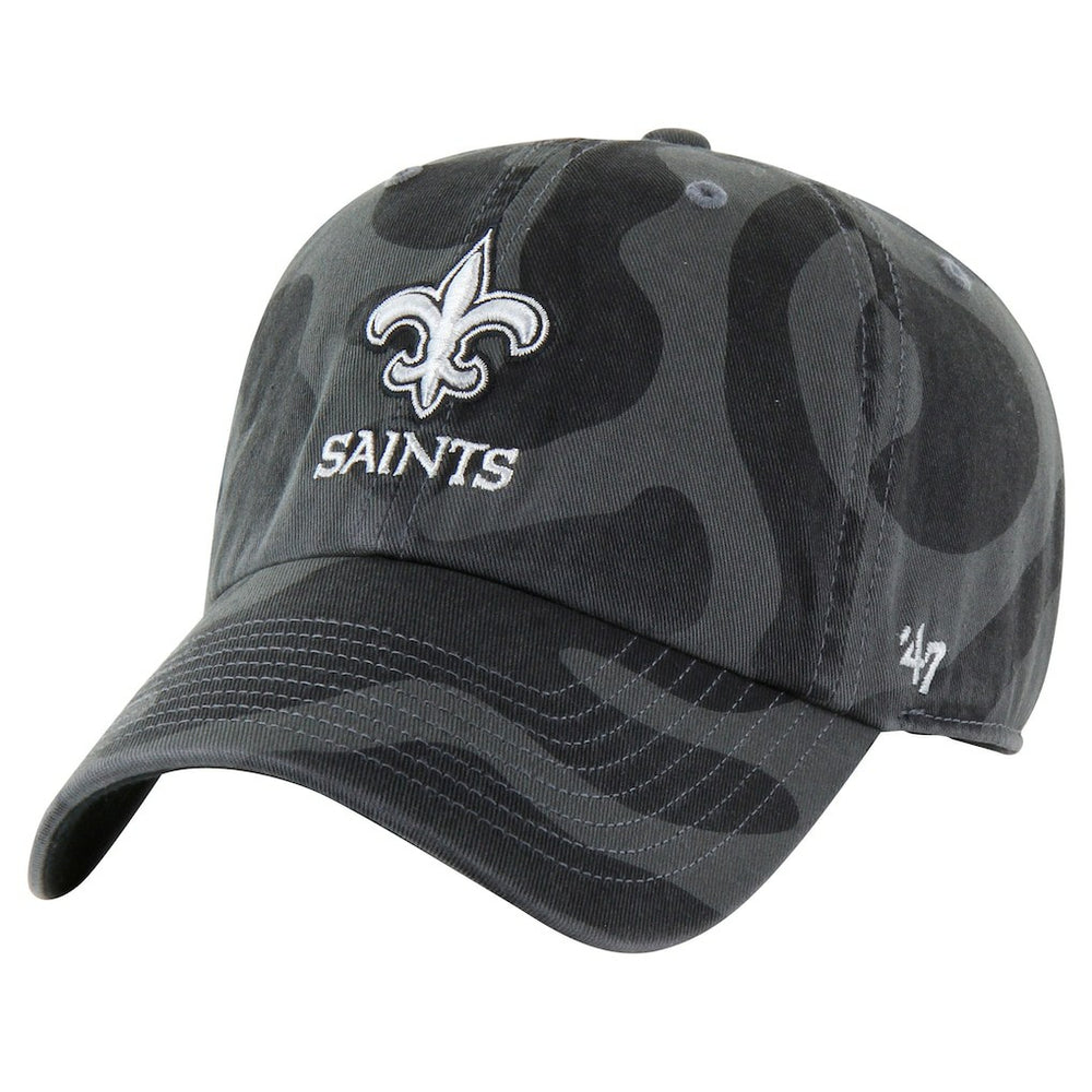 New Orleans Saints '47 Women's Freeform Clean Up Adjustable Hat Charcoal | 47 brand