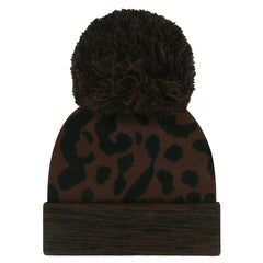 Las Vegas Raiders '47 Women's Cacao Cuffed Knit Hat with Pom Brown | 47 brand