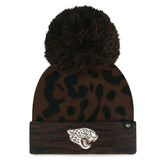 Jacksonville Jaguars '47 Women's Cacao Cuffed Knit Hat with Pom Brown | 47 brand