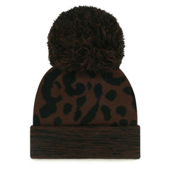 Jacksonville Jaguars '47 Women's Cacao Cuffed Knit Hat with Pom Brown | 47 brand