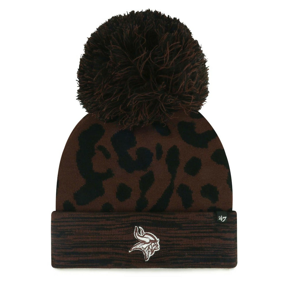 Minnesota Vikings '47 Women's Cacao Cuffed Knit Hat with Pom Brown | 47 brand