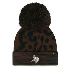 Minnesota Vikings '47 Women's Cacao Cuffed Knit Hat with Pom Brown | 47 brand