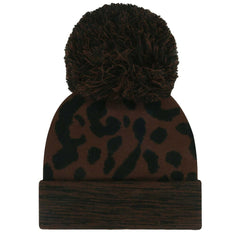 New York Giants '47 Women's Cacao Cuffed Knit Hat with Pom Brown | 47 brand
