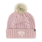 Jacksonville Jaguars '47 Women's Meeko Cuffed Knit Hat with Pom Dusty Rose | 47 brand