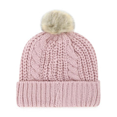 Jacksonville Jaguars '47 Women's Meeko Cuffed Knit Hat with Pom Dusty Rose | 47 brand