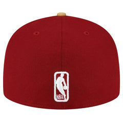 Cleveland Cavaliers 2-Tone 59FIFTY Fitted Hat Wine/Gold - NBA