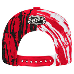 Chicago Blackhawks Youth Propel Flat Brim Snapback Hat - Red - NHL