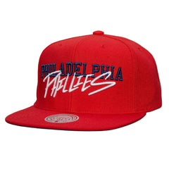Philadelphia Phillies Mitchell & Ness Team Tagged Snapback Hat - MLB