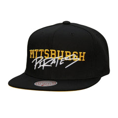 Pittsburgh Pirates Mitchell & Ness Team Tagged Snapback Hat - MLB
