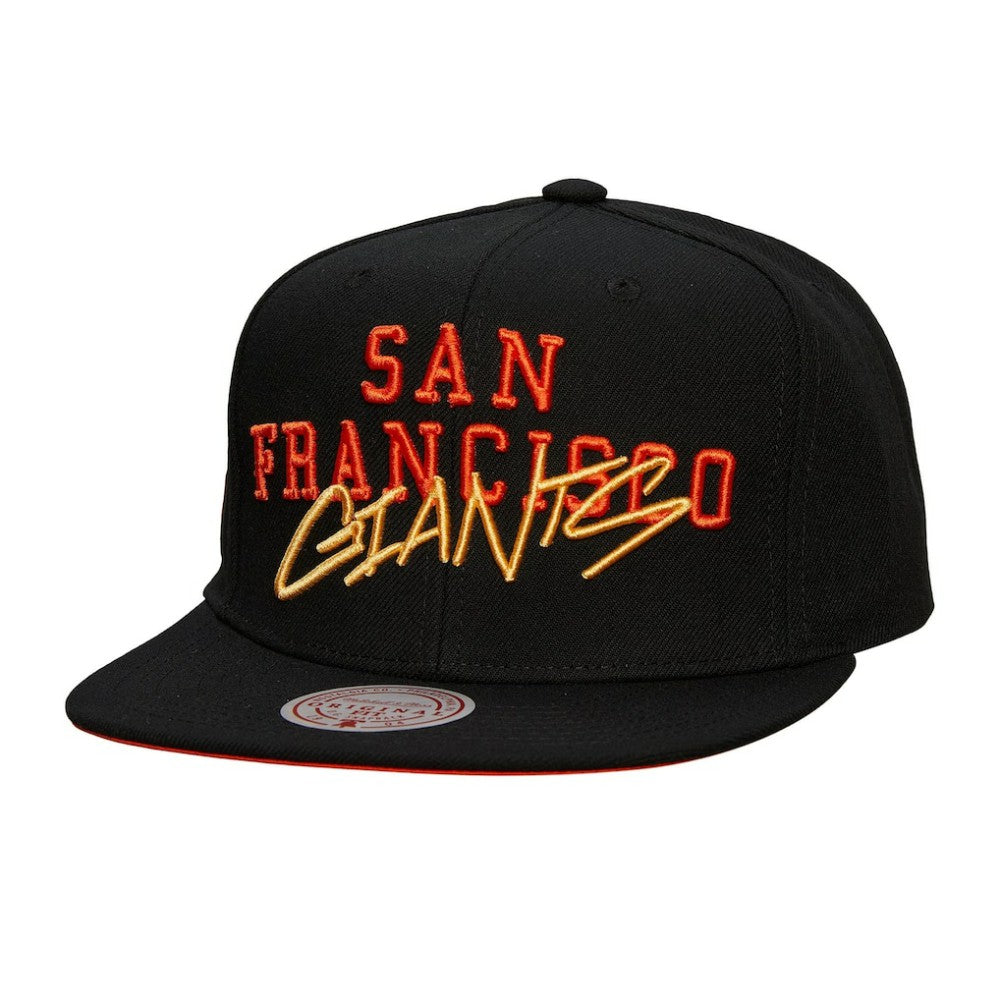 San Francisco Giants Mitchell & Ness Team Tagged Snapback Hat - MLB