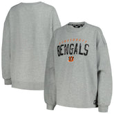 Cincinnati Bengals DKNY Sport Women's Penelope Pullover Sweatshirt Heather Charcoal | NFL