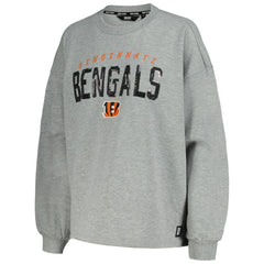 Cincinnati Bengals DKNY Sport Women's Penelope Pullover Sweatshirt Heather Charcoal | NFL