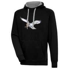 Philadelphia Eagles Antigua Throwback Logo Victory Pullover Hoodie Black | NFL