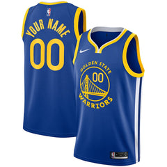 Golden State Warriors Unisex 2019/20 Custom Swingman Jersey Royal Icon Edition - NBA