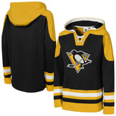Pittsburgh Penguins Youth Ageless Must Have Home V-Neck Pullover Hoodie - Black - NHL
