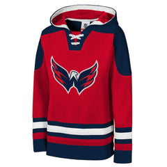 Washington Capitals Youth Ageless Must Have Home V-Neck Pullover Hoodie - Red - NHL