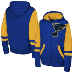 St. Louis Blues Youth Face Off Full-Zip Hoodie - Blue - NHL