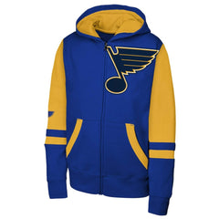 St. Louis Blues Youth Face Off Full-Zip Hoodie - Blue - NHL