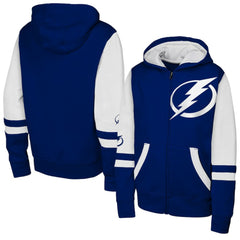 Tampa Bay Lightning Youth Face Off Full-Zip Hoodie - Blue - NHL