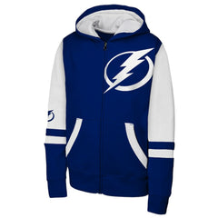 Tampa Bay Lightning Youth Face Off Full-Zip Hoodie - Blue - NHL