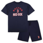 Boston Red Sox Profile Big & Tall T-Shirt & Shorts Combo Set Shorts - MLB